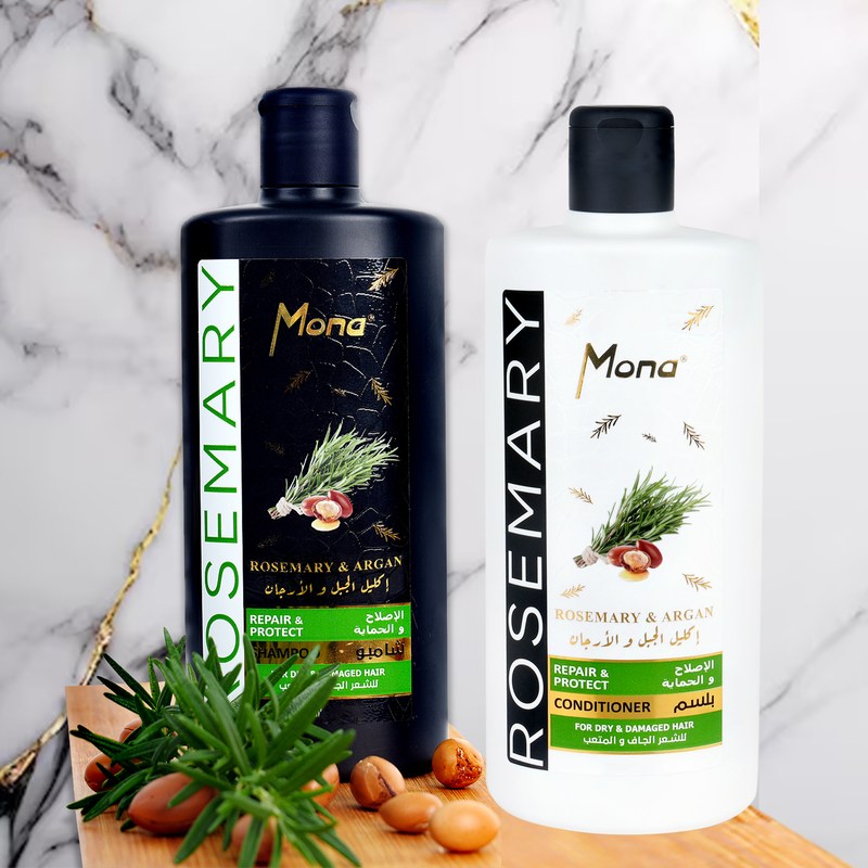 <p dir="rtl">مجموعة شامبو وبلسم تقوية الشعر من منى مع إكليل الجبل و الأرجان: تساعد على تقوية الشعر الجاف والتالف - تركيبة قابلة للتحلل الحيوي ومكثفة، لشعر أكثر كثافة وصحة - للرجال والنساء 440مل لكل منهما</p>