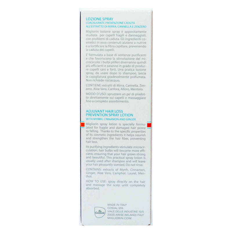Migliorin Adjuvant Anti Hair Loss Spray Lotion 125ML With Alcohol AA