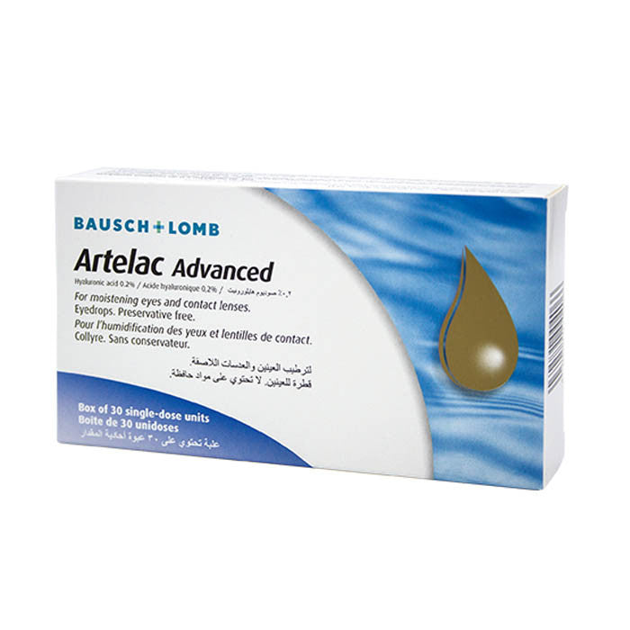 Artelac Advanced 0.2%, Moisturizing, Eye Drops - 30 Unidoses