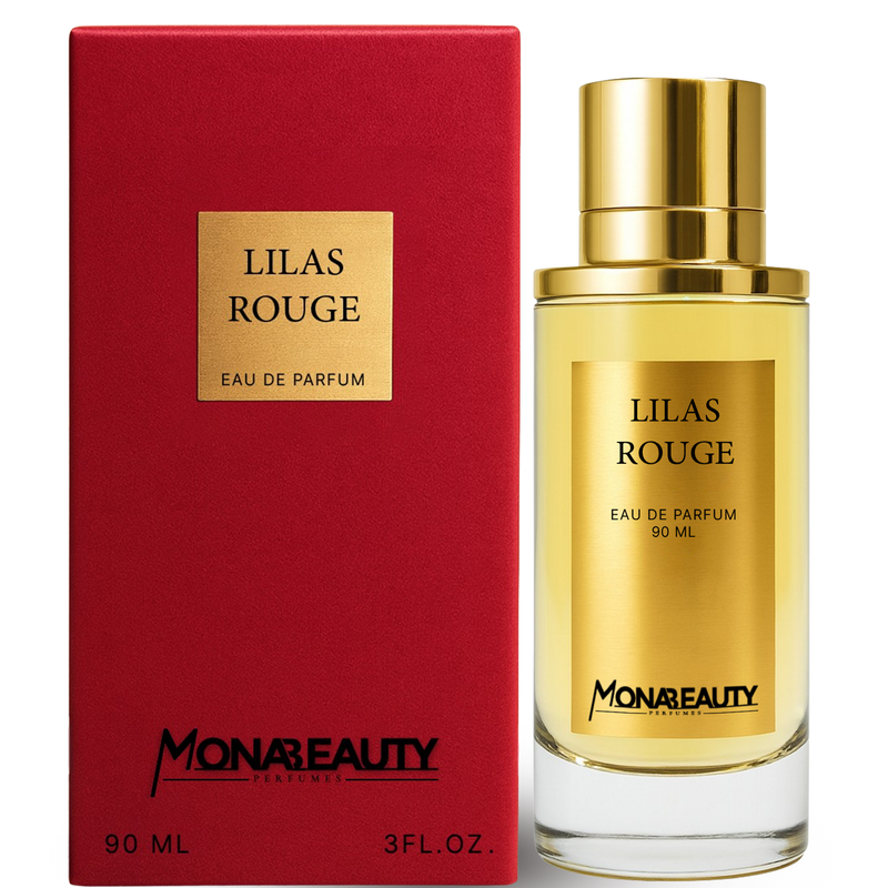 عطر الليلك الأحمر، لِيْـلَا رُوجْ أو دو بارفان من منى بيوتي للنساء  90 مل